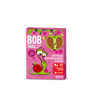 Конфеты натуральные Улитка Боб (Bob Snail) яблоко-малина 120 г — Фото 1