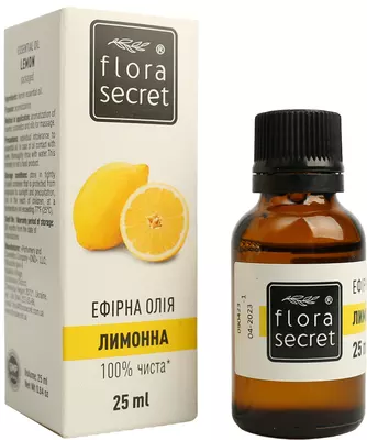 Олія ефірна лимонна Флора Сікрет (Flora Sеcret) 25 мл — Фото 3