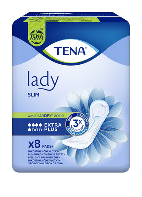 Прокладки урологические женские Тена Леди Экстра Плюс (Tena Lady Extra Plus) 8 шт — Фото 1