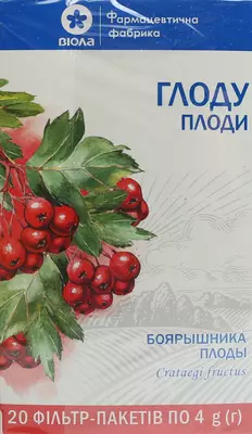 Глоду плоди у фільтр-пакетах 4 г №20 — Фото 1