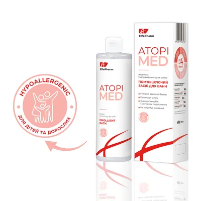 Ельфа Фарм (Elfa Pharm) АтопіМед емульсія для купання пом'якшуюча для сухої та атопічної шкіри дорослих та дітей 400 мл — Фото 1