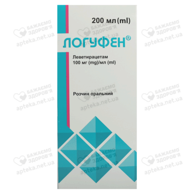 Логуфен розчин оральний 100 мг/мл флакон зі шприц-дозатором 200 мл — Фото 1