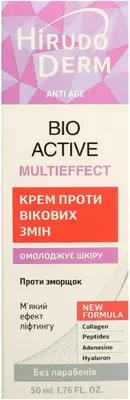 ГирудоДерм (HirudoDerm) Анти Эйдж Био-Актив Мультиэффект крем против возрастных изменений 50 мл — Фото 1
