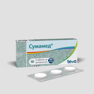 Сумамед таблетки диспергирующиеся 500 мг №6 — Фото 4