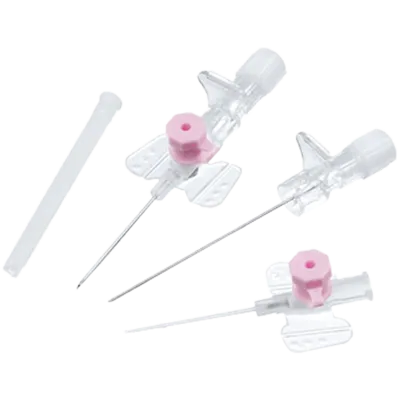 Катетер внутрішньовенний (канюля) Вазофікс Браунюля (Vasofix Braunule) розмір 20G (1,1 мм*33 мм, рожевий) 1 шт — Фото 1
