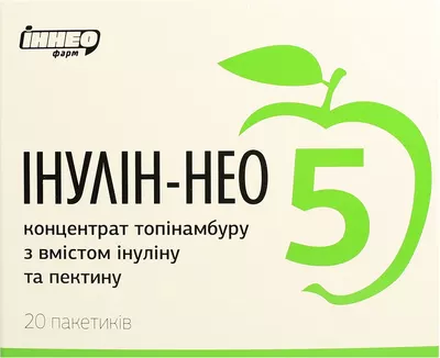 Инулин-Нео 5 Яблоко концентрат топинамбура с содержанием инулина и пектина в пакетиках №20 — Фото 1