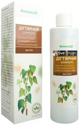 Шампунь Ботаніка (Botanica) дегтярный против перхоти 250 мл — Фото 4
