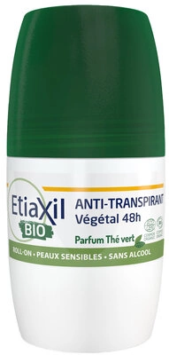 Етіаксіл (Etiaxil) Органічний Біо дезодорант-антиперспірант кульковий захист 48 годин від поту та запаху з ароматом зеленого чаю 50 мл — Фото 1