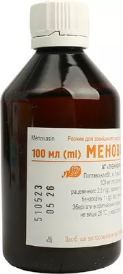 Меновазин розчин спиртовий для зовнішнього застосування флакон 100 мл — Фото 2