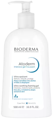 Биодерма (Вioderma) Атодерм Интенсив гель очищающий для сухой и атопической кожи лица и тела 500 мл — Фото 1