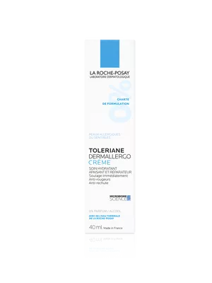 Ля Рош (La Roche-Posay) Толеран Дермалерго крем заспокійливий зволожувальний для гіперчутливої та схильної до алергії сухої та дуже сухої шкіри обличчя та шкіри навколо очей 40 мл — Фото 3