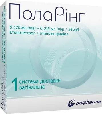Поларінг вагінальна система доставки 0,120 мг/0,015 мг протягом 24 годин саше №1 — Фото 1