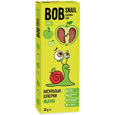 Конфеты натуральные Улитка Боб (Bob Snail) яблоко 30 г — Фото 1