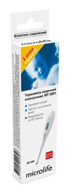 Термометр медицинский электронный Микролайф (Microlife) модель MТ- 3001 — Фото 1