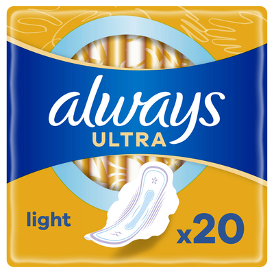 Прокладки Олвейс Ультра Лайт (Always Ultra Light) ароматизовані 1 розмір, 3 краплі 20 шт — Фото 1