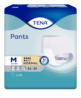 Підгузники-труси для дорослих Тена Пантс Нормал Медіум (Tena Pants Normal Medium) розмір 2 10 шт — Фото 1