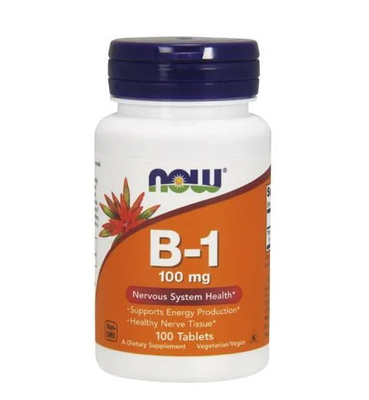 Нау (Now) Витамин В1 (тиамин) таблетки 100 мг №100 — Фото 1