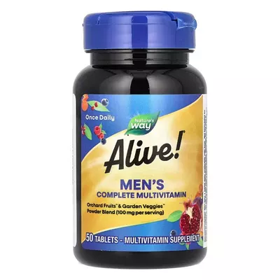 Натурес Вей (Nature's Way) Alive! Men's Мультивитамины для мужчин таблетки №50 — Фото 3