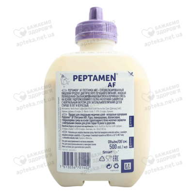 Суміш молочна Нестле Пептамен АФ (Nestle Peptamen) рідка для дітей з 3-х років та дорослих 500 мл — Фото 2