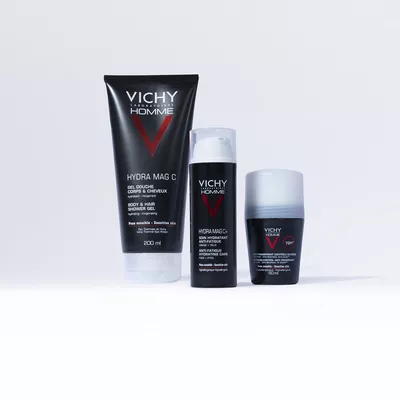 Виши (Vichy) Промо-набор Део дезодорант для мужчин шариковый интенсивный 50 мл + дезодорант для женщин шариковый против белых следов и желтых пятен 50 мл — Фото 4