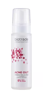 Биотрейд (Biotrade) Акне Аут пенка очищающая с молочной кислотой для проблемной кожи 150 мл — Фото 1