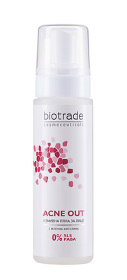 Біотрейд (Biotrade) Акне Аут пінка очищаюча з молочною кислотою для проблемної шкіри 150 мл — Фото 1