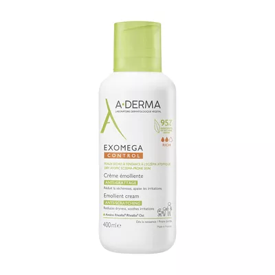 А-Дерма (A-Derma) Экзомега Контрол крем смягчающий для тела и лица 400 мл — Фото 1
