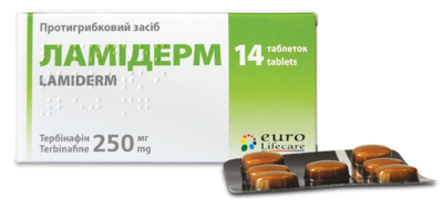 Ламідерм таблетки 250 мг №14 — Фото 1
