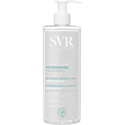 СВР (SVR) Фізіопюр вода мицелярна для всіх типів шкіри, у тому числі чутливої 400 мл — Фото 1