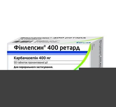 Финлепсин ретард таблетки 400 мг №50 — Фото 1