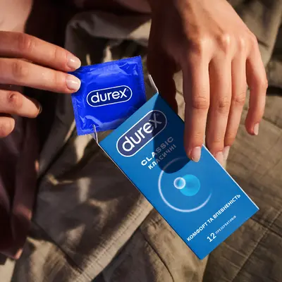 Презервативи Дюрекс (Durex Classic) латексні з силіконовою змазкою класичні 12 шт — Фото 6