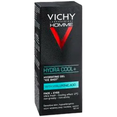 Виши (Vichу) Ом Гидра Кул+ увлажняющий гель для лица и контура глаз с охлаждающим эффектом для мужчин 50 мл — Фото 2