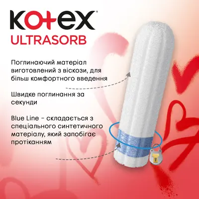 Тампоны Котекс Ультра сорб нормал (Kotex Ultra sorb normal) 16 шт+ 8 шт — Фото 3
