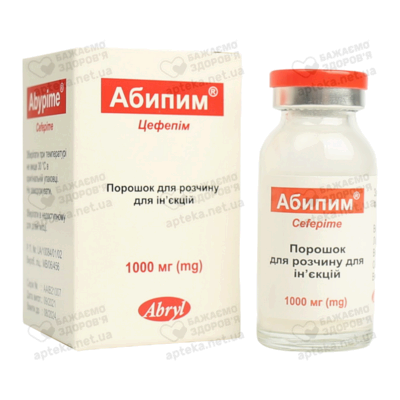 Абипим порошок для инфузий 1000 мг флакон №1 — Фото 5