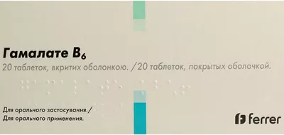 Гамалате В6 таблетки покрытые оболочкой №20 — Фото 1