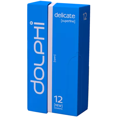 Презервативи Долфі (Dolphi Lux Delicate) особливо тонкі 12 шт — Фото 1