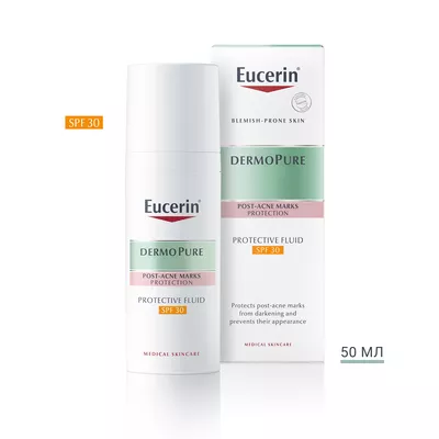 Юцерин (Eucerin) ДермоПьюр флюїд захисний для проблемної шкіри SPF30 50 мл — Фото 2