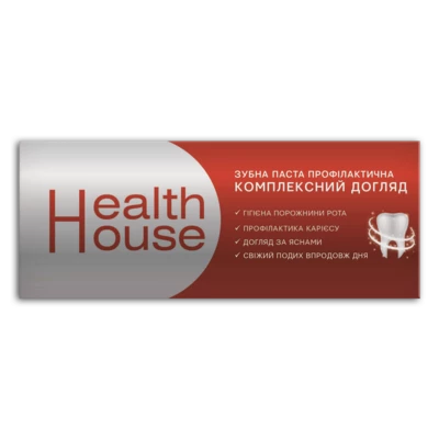 Зубна паста профілактична Комплексний Догляд 130 г, Хелз Хаус — Фото 1