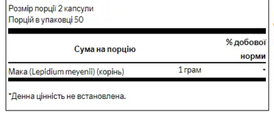 Свенсон (Swanson) Full Spectrum Мака капсулы 500 мг №100 — Фото 2