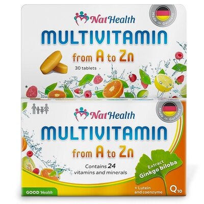 НатХелс Мультивитамины от A до Zn таблетки №30 — Фото 1