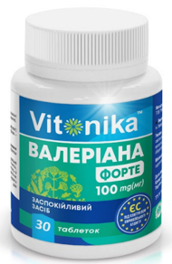 Вітоніка (Vitonika) Валеріана таблетки 100 мг №30 — Фото 1