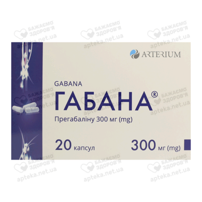 Габана капсулы 300 мг №20 — Фото 1
