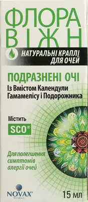 Флора Віжн "Подразнені очі" краплі очні флакон 15 мл — Фото 1