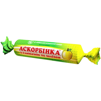 Аскорбінка з глюкозою та залізом таблетки №120 — Фото 1