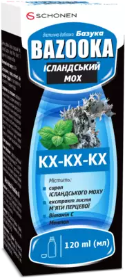 Базука (Bazooka) Ісландський Мох еліксир флакон 120 мл — Фото 1