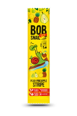 Цукерки натуральні Равлик Боб (Bob Snail) груша-ананас 14 г — Фото 1