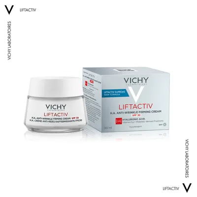 Виши (Vichy) Лифтактив H.A. крем антивозрастной длительного действия коррекция морщин и упругость для всех типов кожи SPF30 50 мл — Фото 3