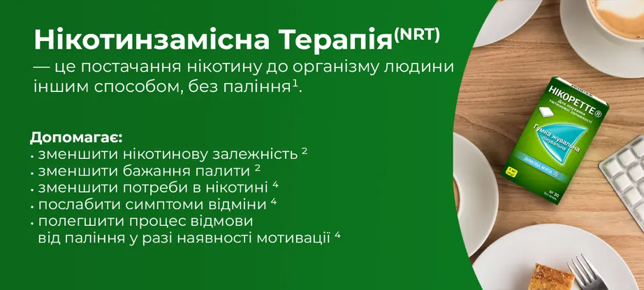 Никоретте резинка жевательная со вкусом свежей мяты 4 мг №30 — Фото 1